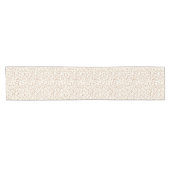 Neutrale Boho Beige Pompoen Patroon Herfst Hallowe Korte Tafelloper (Horizontaal)