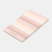 Neutrale Boho Beige Stripes Planner met lijnen Post-it® Notes (Schuin)