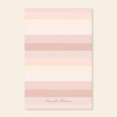 Neutrale Boho Beige Stripes Planner met lijnen Post-it® Notes