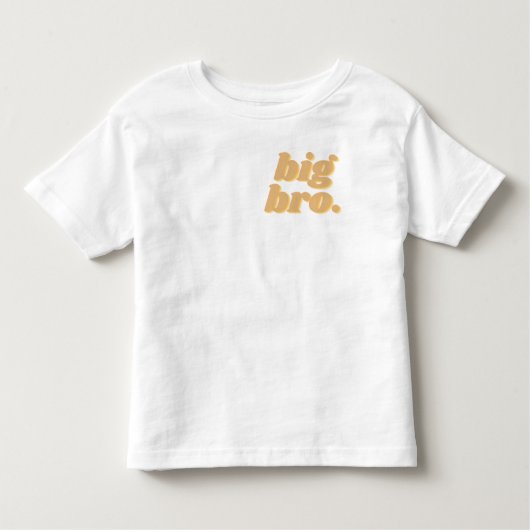 Neutrale Boho "big bro" Bijpassende broers en zuss Kinder Shirts (Voorkant)
