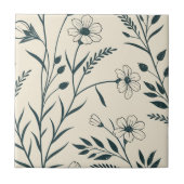 Neutrale Boho Botanisch Tegeltje (Voorkant)