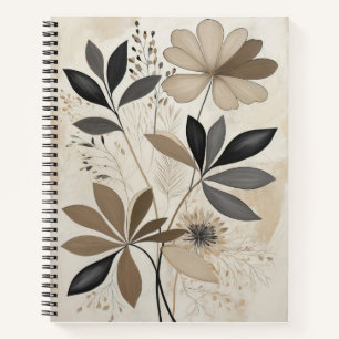 Neutrale Boho Botanische Kunst Minimalistische Aar Notitieboek