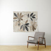 Neutrale Boho Botanische Kunst Minimalistische Aar Wandkleed (In Situ (horizontaal))