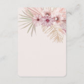 Neutrale Boho Botanische Trouw RSVP Kaart (Achterkant)