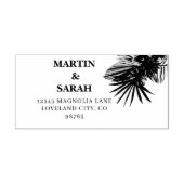 Neutrale Boho Botanische Trouw  Zelfinktende Stempel (Design)