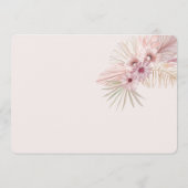 Neutrale Boho Botanische Trouwkaart om de Datum Va Save The Date (Achterkant)