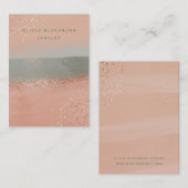 Neutrale Boho en Roos Gold | Verdien van een Displ Visitekaartje (Voorkant / Achterkant)