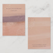 Neutrale Boho en Roos Gold | Verdien van een Displ Visitekaartje (Voorkant / Achterkant)