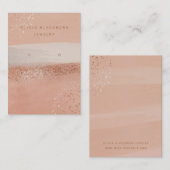 Neutrale Boho en Roos Gold | Verdien van een Displ Visitekaartje (Voorkant / Achterkant)