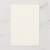 Neutrale Boho Nesting Party Taakkaart Notitiekaartje (Achterkant)