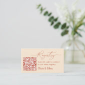 Neutrale Boho QR-code Huwelijksregister Bijlage (Staand voorkant)