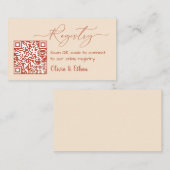 Neutrale Boho QR-code Huwelijksregister Bijlage (Voorkant / Achterkant)
