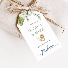 Neutrale Boho Safari Baby shower Display Shower Cadeaulabel
