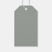 Neutrale Boho Safari Baby shower Display Shower Cadeaulabel (Achterkant)