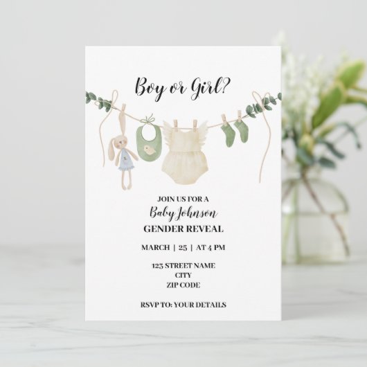 Neutrale Boho-studie laat zien Kaart (Staand voorkant)