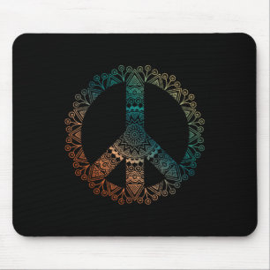 Neutrale Boho Yoga Versierde Mandala Vredesteken H Muismat