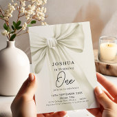 Neutrale boog 1e verjaardag kaart