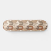 Neutrale Boog Abstract Patroon Persoonlijk Skateboard (Horizontaal)