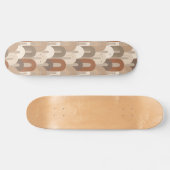 Neutrale Boog Abstract Patroon Persoonlijk Skateboard (Horizontaal)