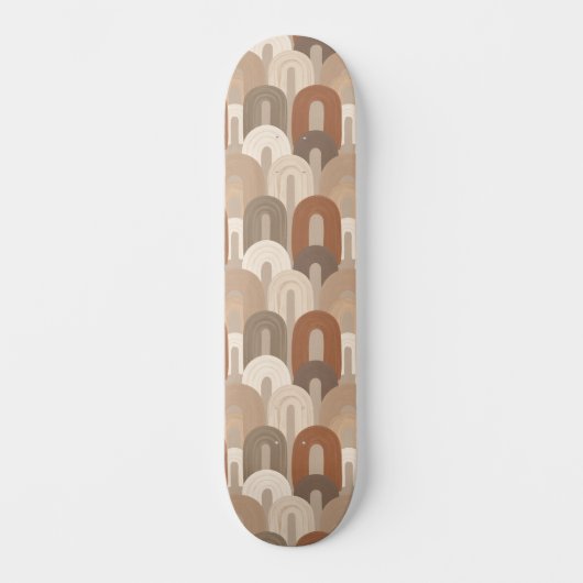 Neutrale Boog Abstract Patroon Persoonlijk Skateboard (Voorkant)