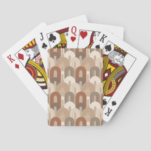 Neutrale Boog Abstract Patroon Pokerkaarten