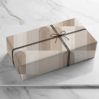 Neutrale Boog Motieven Inpakpapier