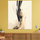 Neutrale botanische Abstracte minimalistische Natu Canvas Afdruk (Insitu (Woonkamer))