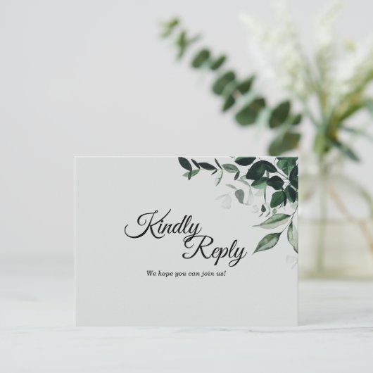 Neutrale botanische Briefkaart voor een botanische (Staand voorkant)