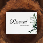 Neutrale botanische bruiloft Gereserveerd teken