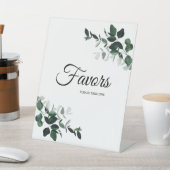 Neutrale botanische bruiloft voor voetafdruk reclamebord met voetstuk (Insitu)