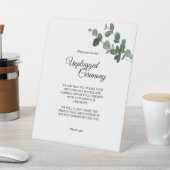 Neutrale botanische bruiloft zonder plugging Cerem Reclamebord Met Voetstuk (Insitu)