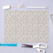 Neutrale Botanische Streep Zachte Beige Tissuepapier (Craft)