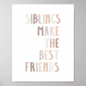 Neutrale broers en zussen maken de beste vrienden  poster (Voorkant)