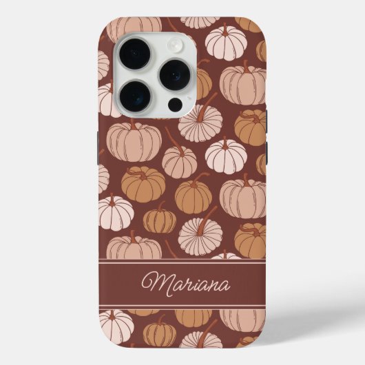 Neutrale bruine herfstpompoenen Case-Mate iPhone case (Achterkant)