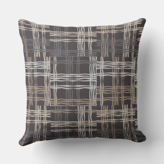 Neutrale bruine sierkussen (Achterkant)