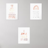 Neutrale bruine tome kinder bijbel vers set van 3 (Voorkant)