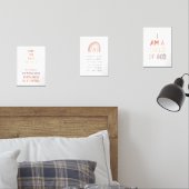 Neutrale bruine tome kinder bijbel vers set van 3 (Slaapkamer)