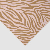 Neutrale Bruine Zebra Dier Streep Decoupage Tissuepapier (Detail)
