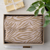 Neutrale Bruine Zebra Dier Streep Decoupage Tissuepapier (Geschenk)