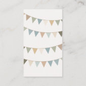 Neutrale bunting boeken voor baby insert kaart (Achterkant)