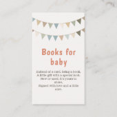 Neutrale bunting boeken voor baby insert kaart (Voorkant)