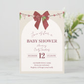 Neutrale Candy Cane Cutie Baby Kaart (Staand voorkant)