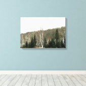 Neutrale canvas Wall Art - Winterlandschap (Insitu (Houten vloer))