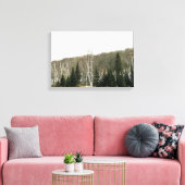 Neutrale canvas Wall Art - Winterlandschap Afdruk (Insitu (Woonkamer))