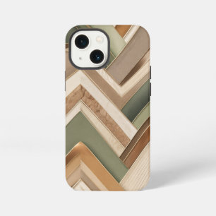 Neutrale Chevron Lagen Phonehoesje iPhone 13 Mini Hoesje