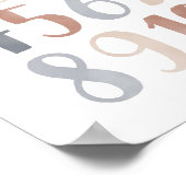 Neutrale Cijfers Boho Kinderkamer Decoratie (Hoek)