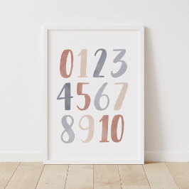 Neutrale Cijfers Boho Kinderkamer Decoratie