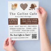 Neutrale Coffee Shop Flyer (Hand)