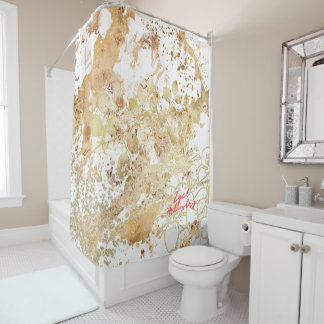 Neutrale Creamy Beige Shower Curtain Liner Douchegordijn