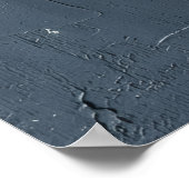 Neutrale Crème Impasto Textured Pleister Abstract Poster (Hoek)